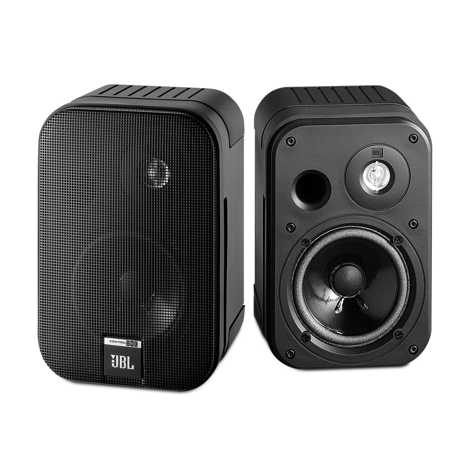 JBL Control One 1 Paar Regallautsprecher (Passiv, Schwarz