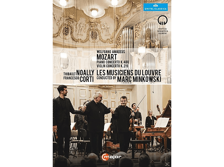 Thibault Noally, Francesco Corti, Les Musiciens Du Louvre - Piano Concerto KV 488 / Violin Concerto KV 219  - (DVD)