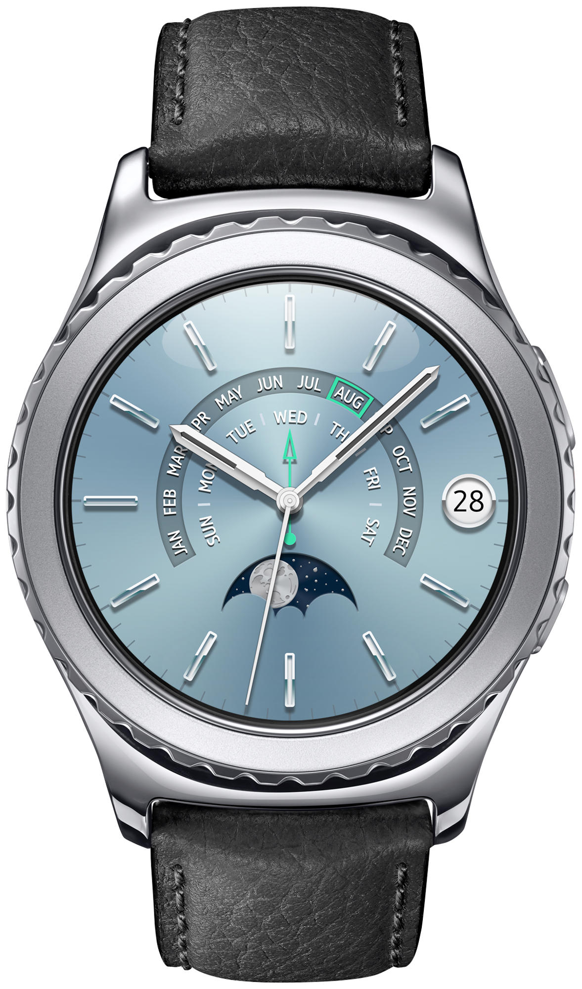 Smartwatch - Samsung Gear S2 Classic, 4GB, pantalla circular 1.2"  Super AMOLED, negro