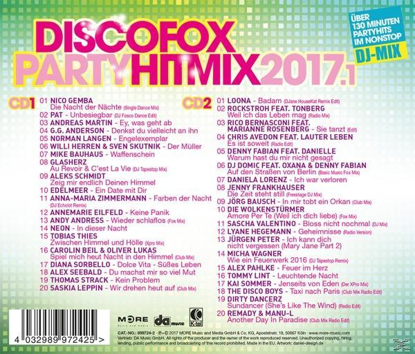 VARIOUS - Discofox Party Hitmix 2017.1  - (CD)