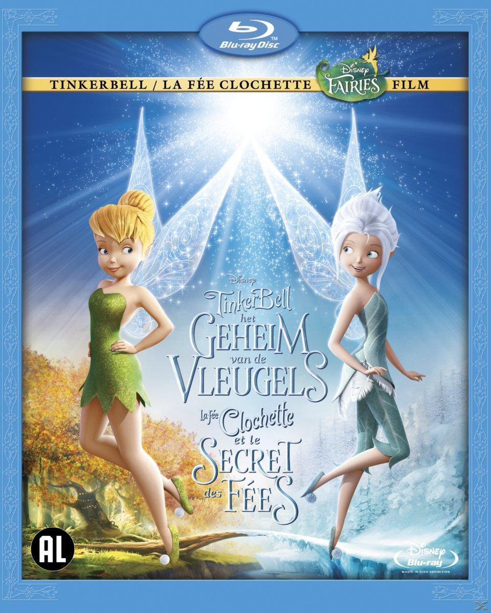 Couverture de film : Deux fées avec des ailes, fond de forêt, titre 'Tinkerbell'.