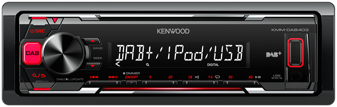 KENWOOD KMM-DAB403 Autoradio 1 DIN, 50 Watt