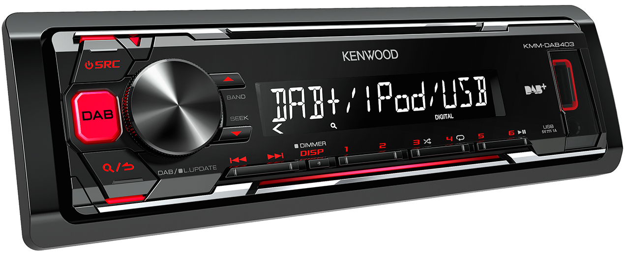KENWOOD KMM-DAB403 Autoradio 1 DIN, 50 Watt