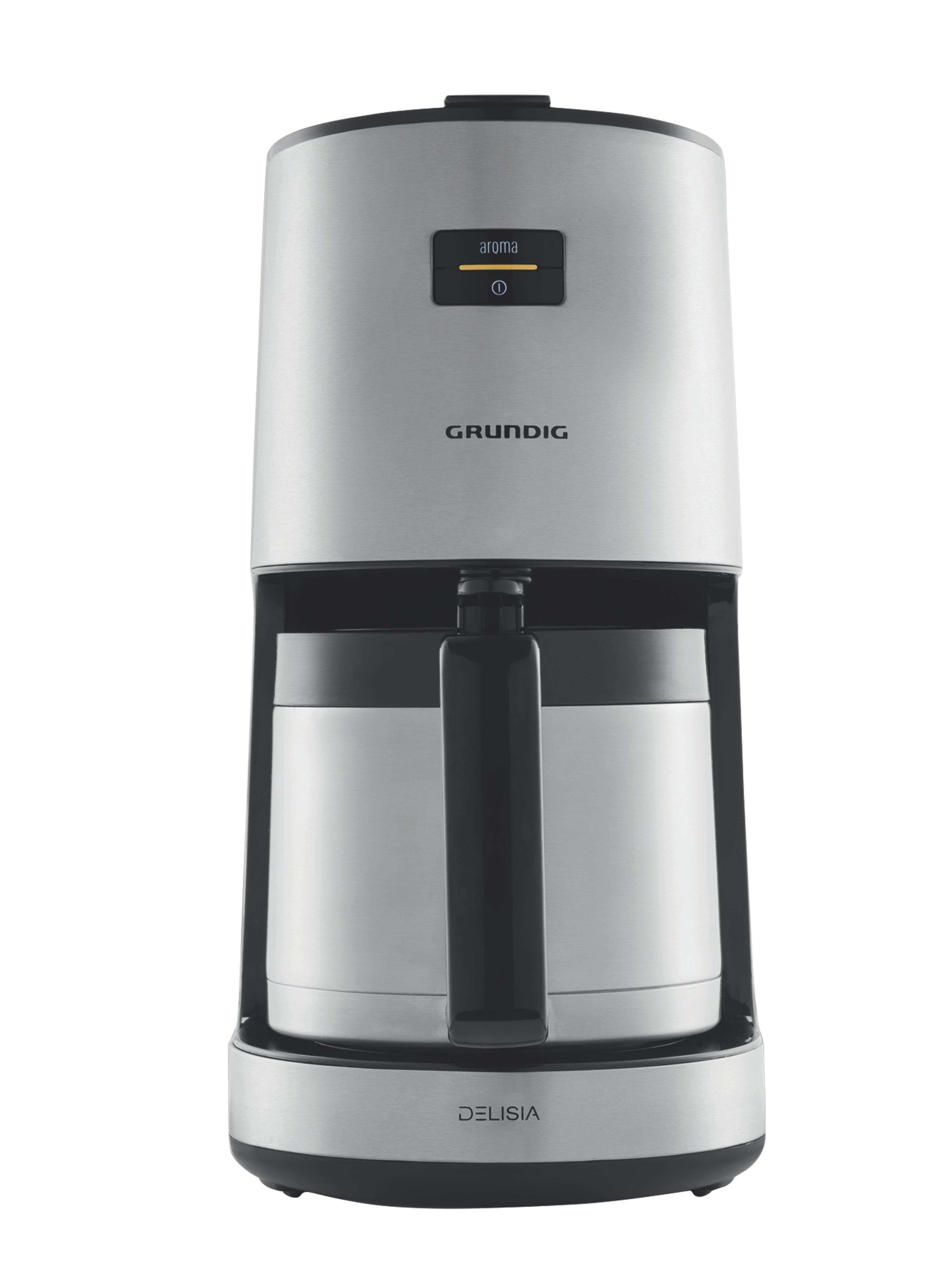 GRUNDIG KM 8680 Kaffeemaschine Edelstahl/Schwarz