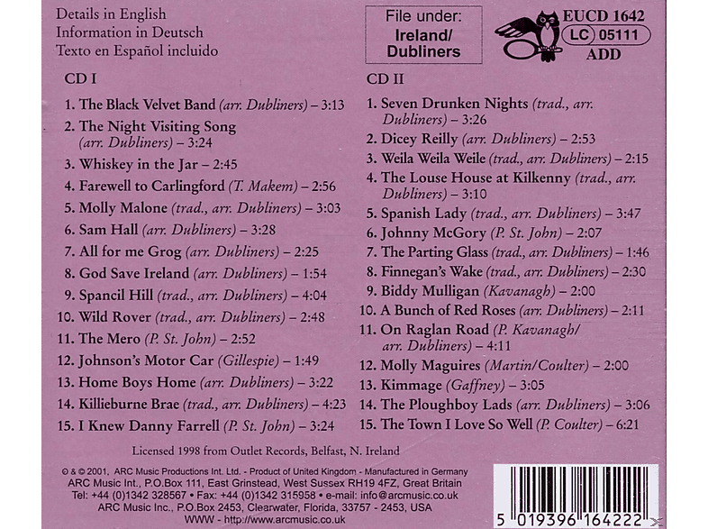Thumbnail - The Dubliners - Irish Pub Songs (CD)