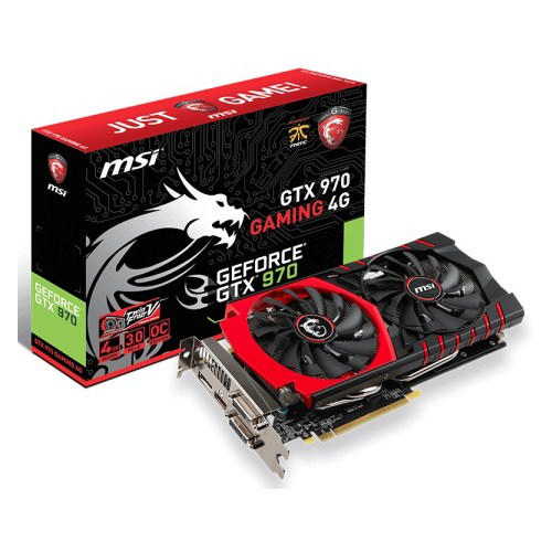 MSI Msı Vga Gtx 970 Gamıng 4G Gtx970 4Gb Gddr5 256B Dx12 Pcıe 3.0 X16 (2Xdvı 1Xhdmı 1Xdp)