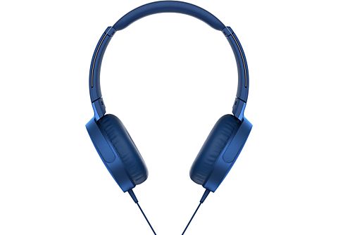 Kopfhörer SONY MDR-XB550AP, On-ear Kopfhörer Blau Blau | MediaMarkt