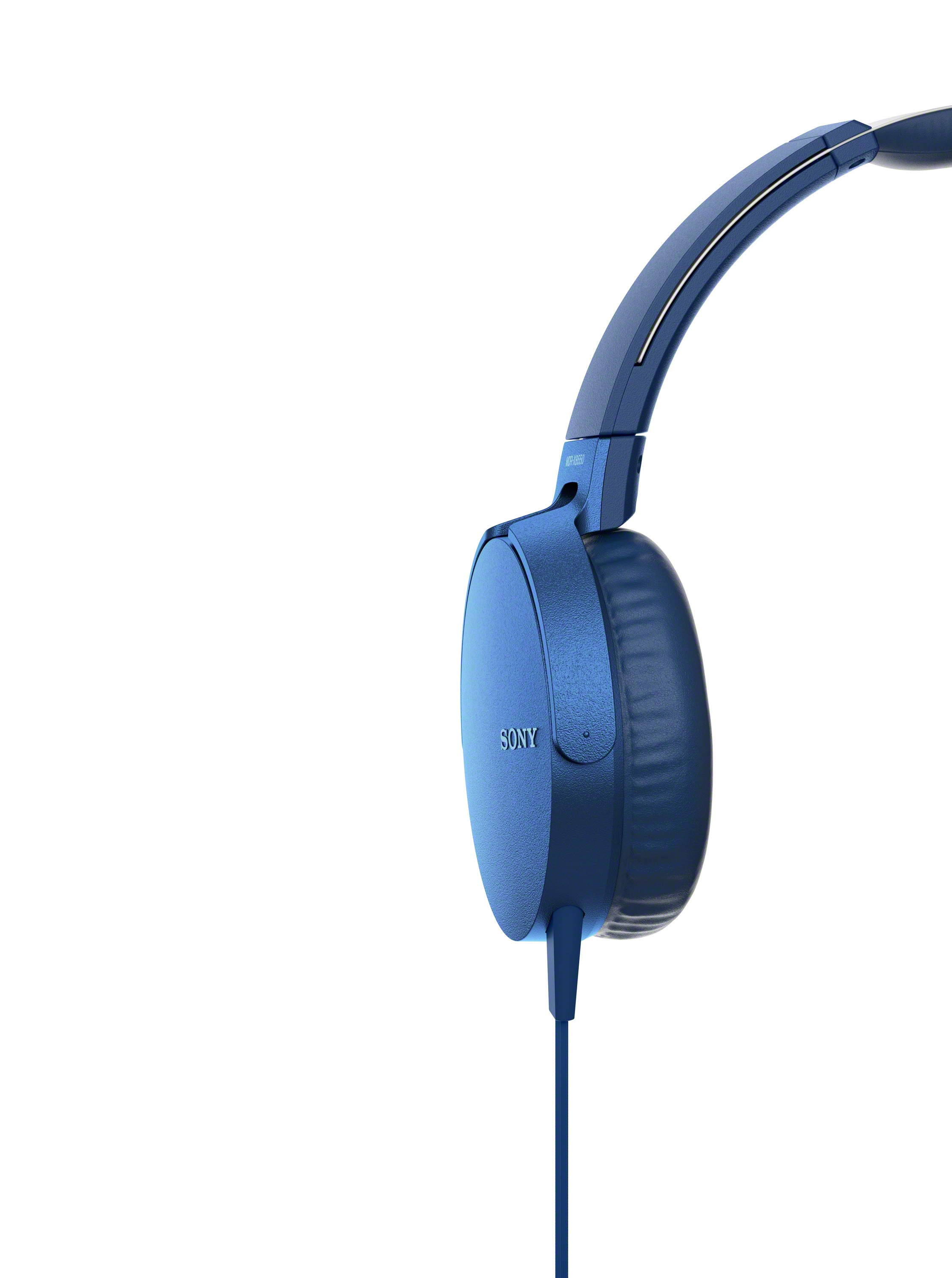 SONY MDR-XB550AP, On-ear Kopfhörer Blau