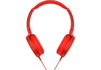 SONY MDR-XB550AP - Kopfhörer (On-ear, Rot)