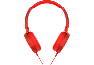 SONY SONY MDR-XB550AP - Cuffie - Extra Bass - Rosso - Cuffie (On-ear, Rosso)