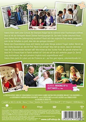 DVD-Rückseite mit Bildern, Text und einer Collage zu einer Fernsehsendung auf Deutsch.
