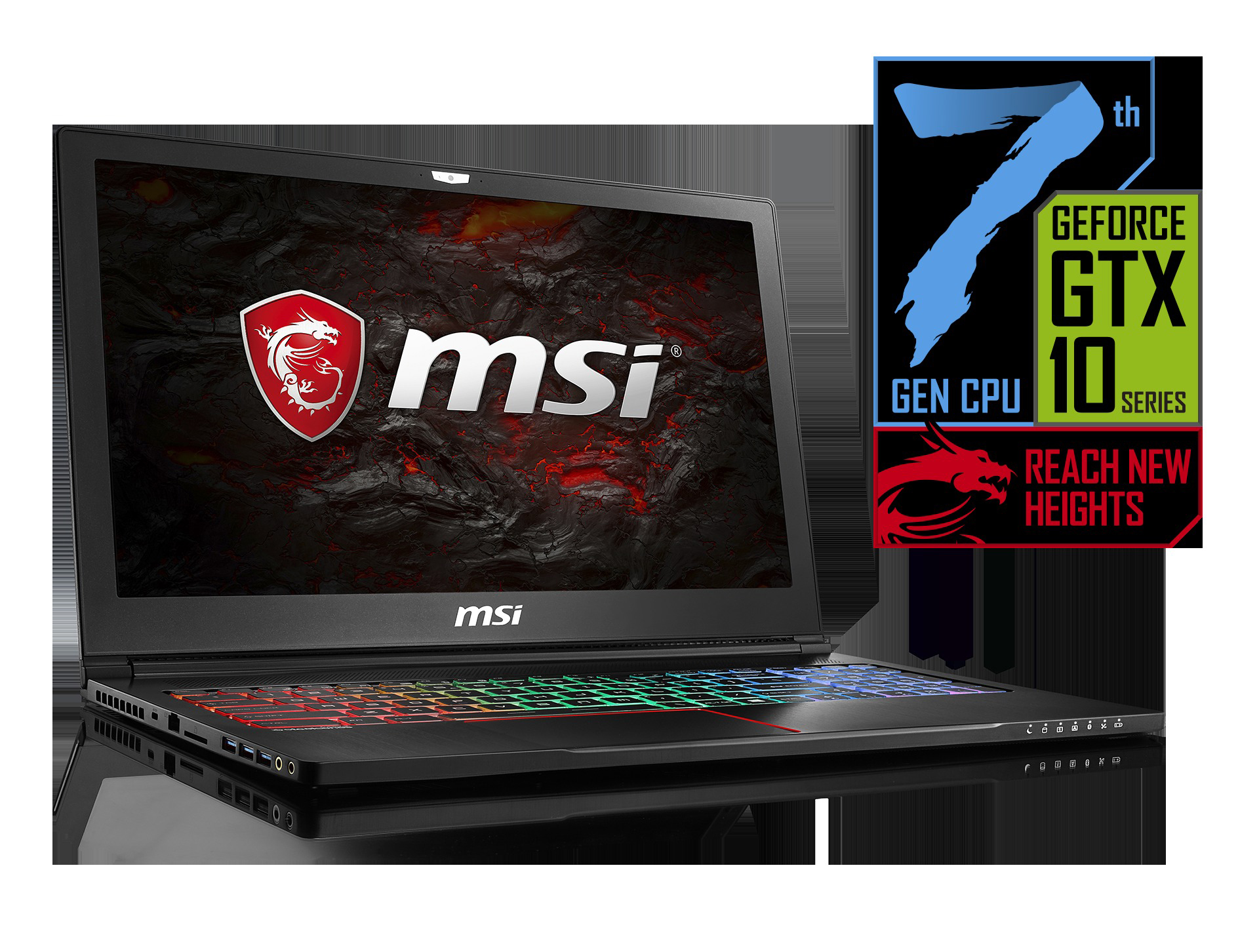 MSI GS63VR 7RG-006DE Stealth Pro - 15,6 Zoll - Intel® Core™ i7 i7-7700HQ - 16 GB - 256 GB - NVIDIA GeForce® GTX 1070 - Windows 10 Home (64 Bit)