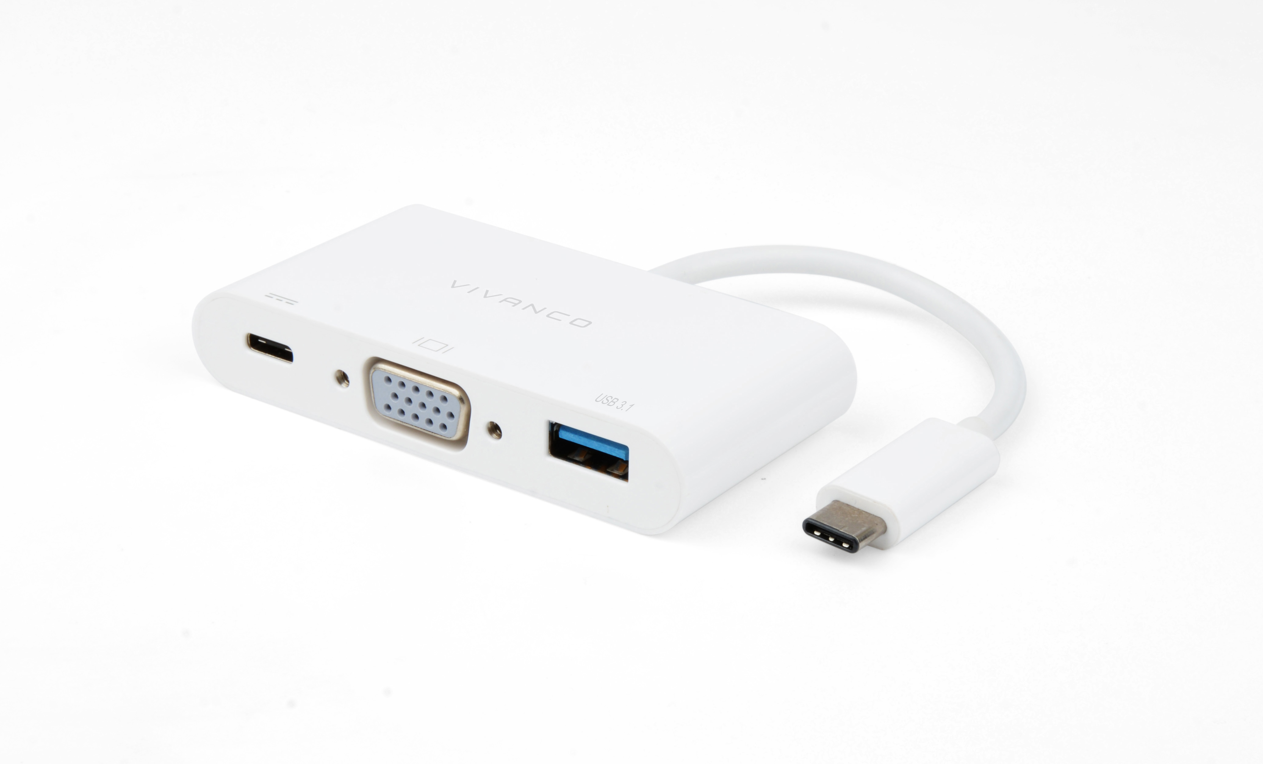VIVANCO Adapter, USB 34294 Weiß