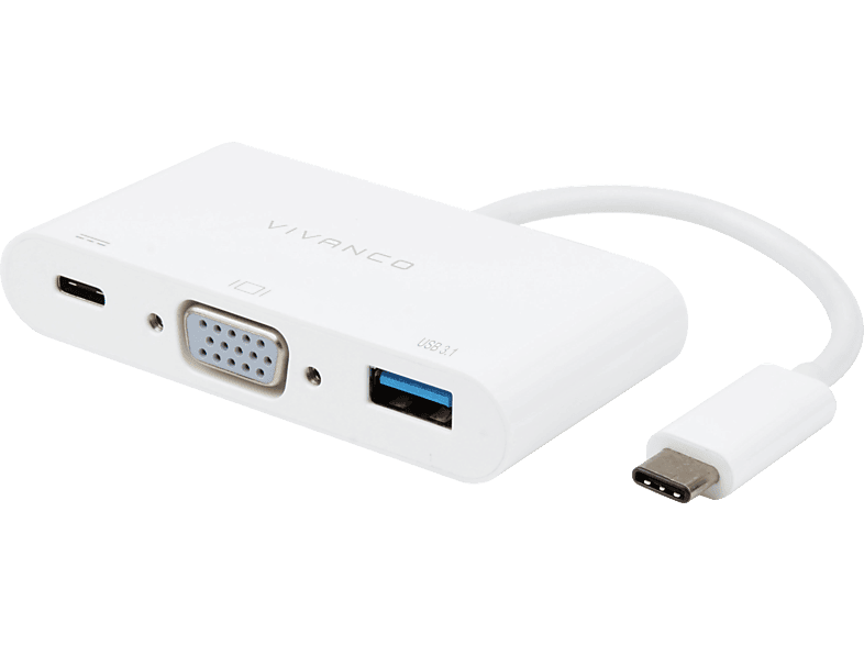 VIVANCO Adapter, USB 34294 Weiß