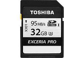 TOSHIBA SDHC EXCERIA PRO 32Go - Carte mémoire  (32 GB, 95, Noir)