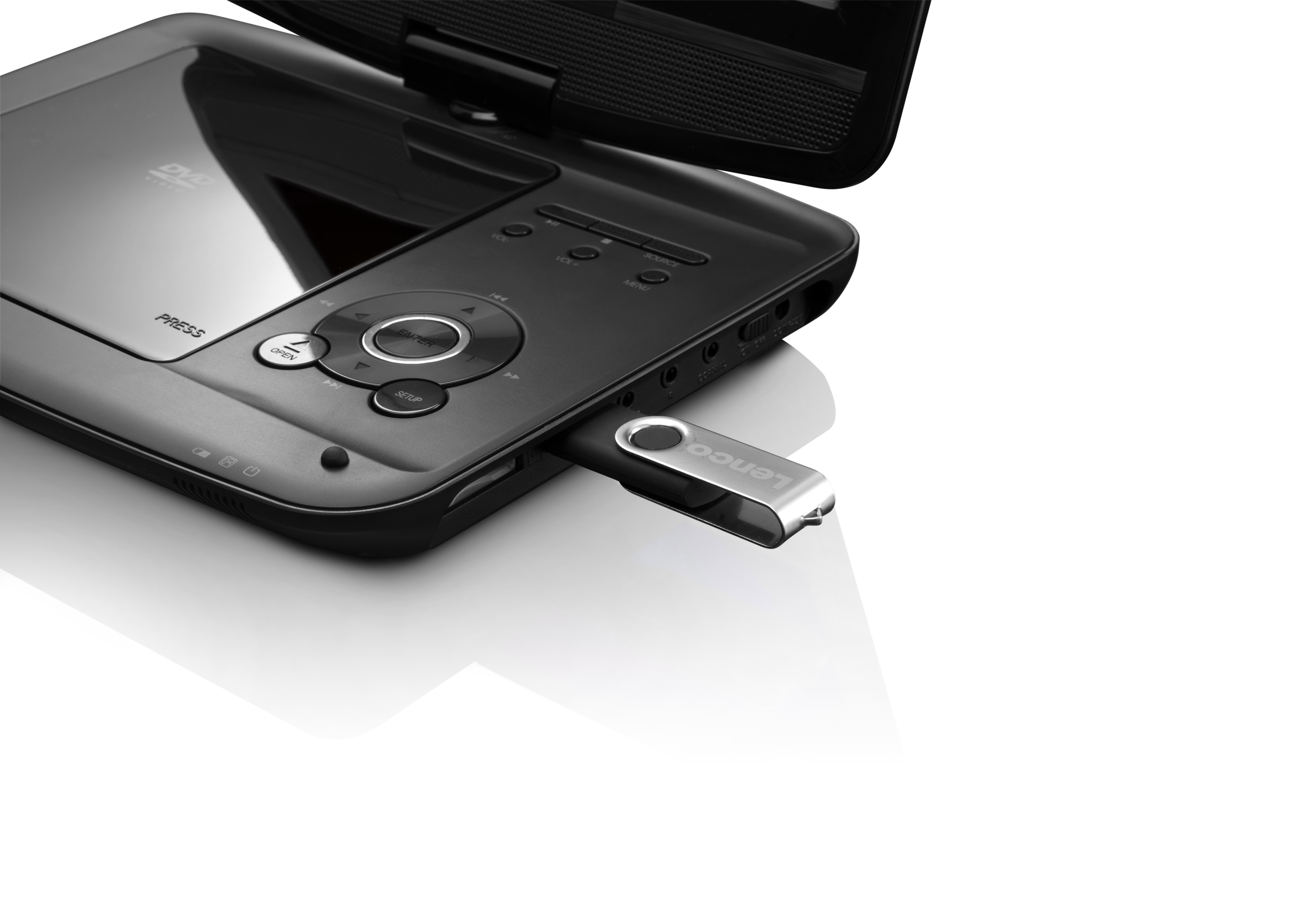 LENCO DVP-9413 Tragbarer DVD-Player, Schwarz