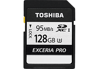 TOSHIBA SDXC EXCERIA PRO 128Go - Carte mémoire  (128 GB, 95, Noir)