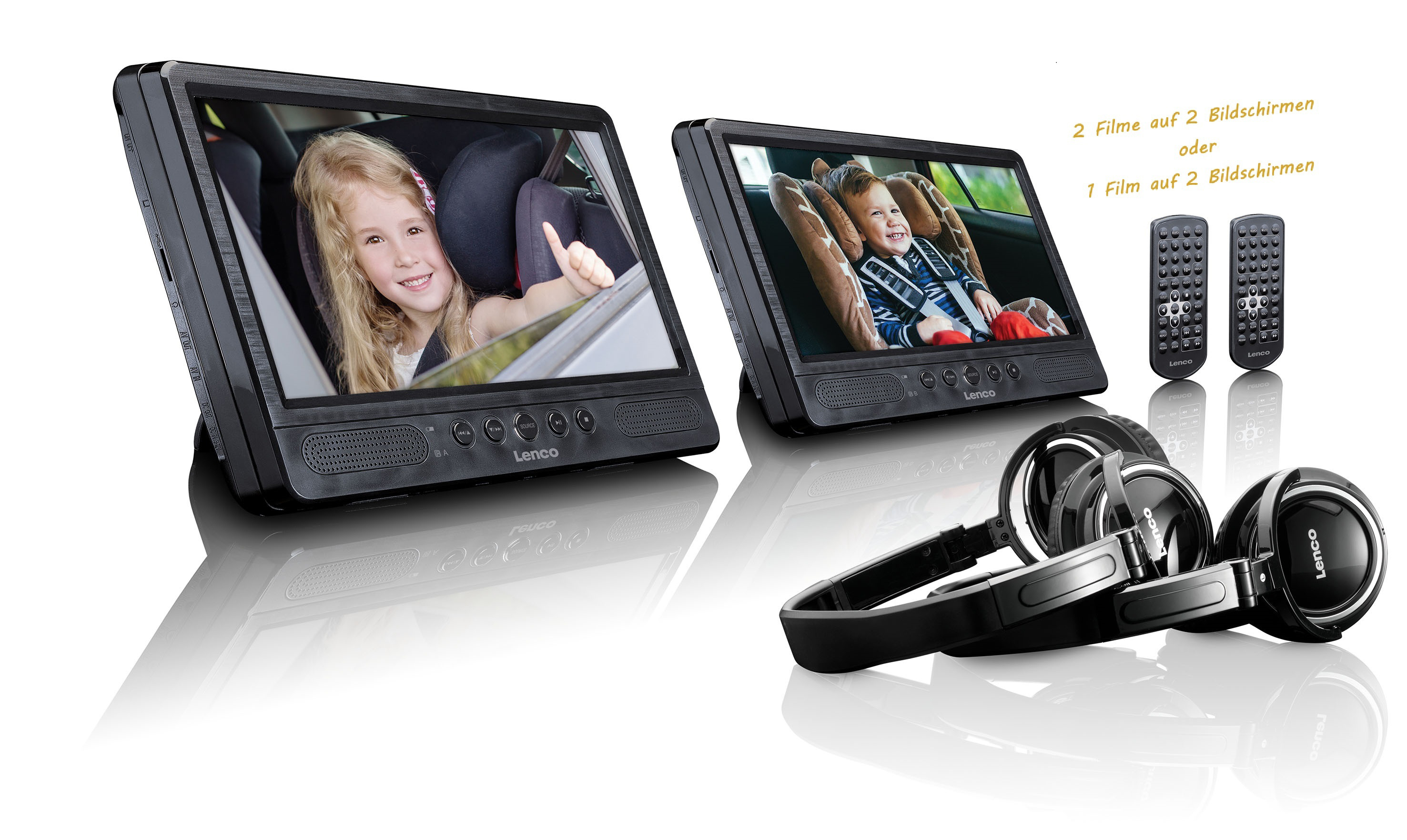 LENCO DVP-1045 Tragbarer DVD-Player, Schwarz