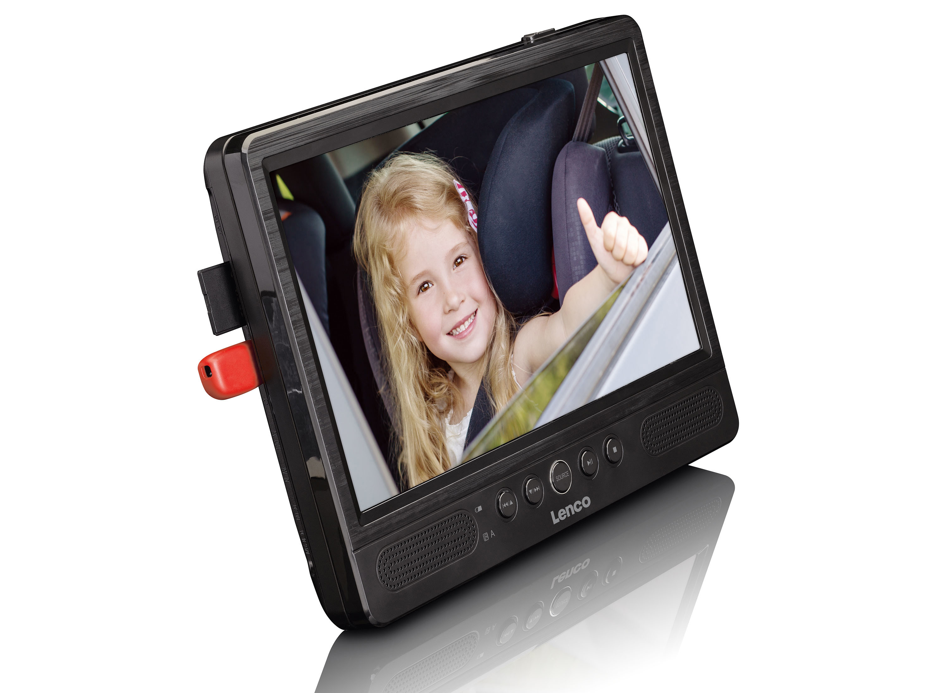 LENCO DVP-1045 Tragbarer DVD-Player, Schwarz
