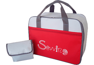 VERITAS Design Tasche für Nähmaschinen Grau/Rot