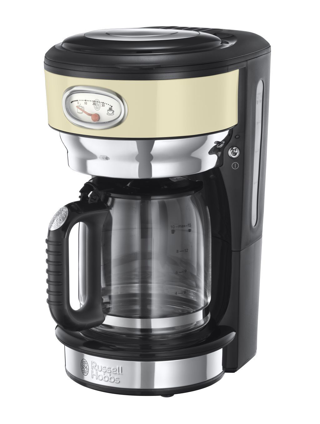 RUSSELL HOBBS 21702-56 Retro Vintage Cream  Kaffeemaschine Creme/Edelstahl 