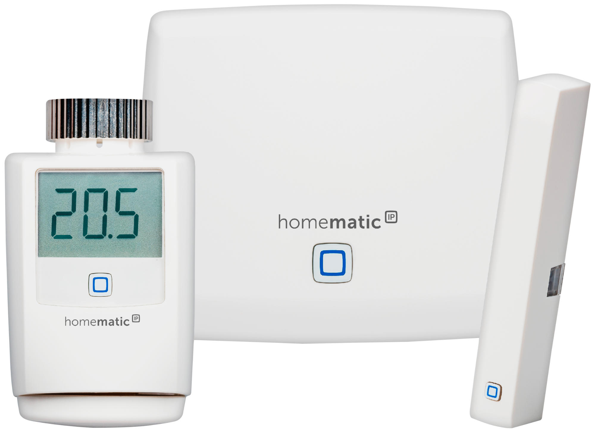 HOMEMATIC IP Starterset Raumklima, weiß Heizkörperthermostat Starter Set Weiß
