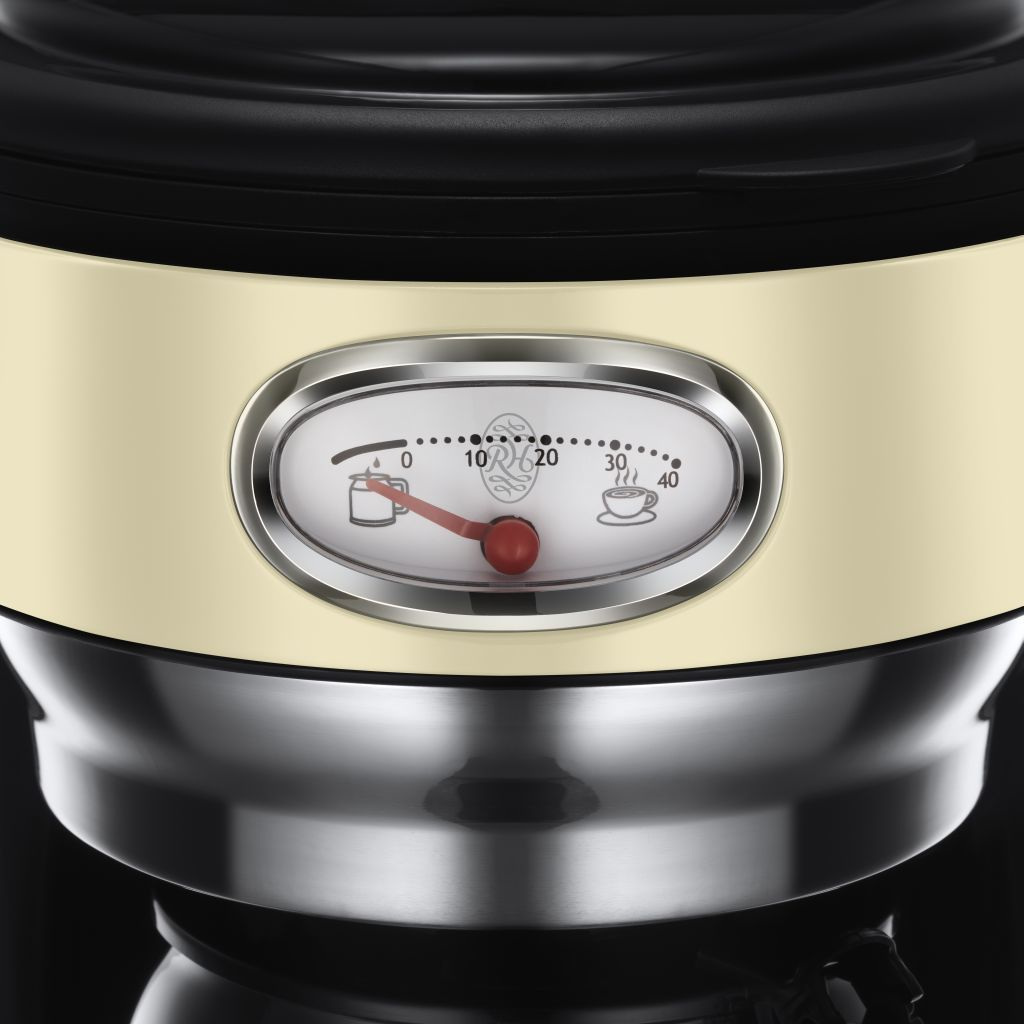 RUSSELL HOBBS 21702-56 Retro Vintage Cream  Kaffeemaschine Creme/Edelstahl 