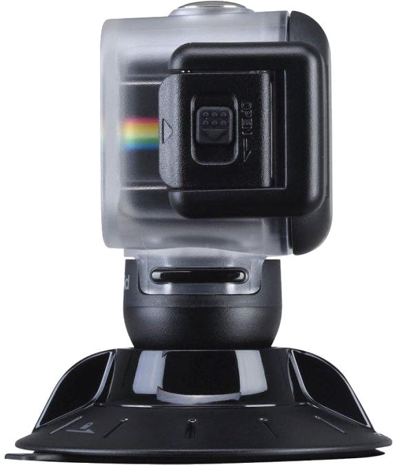 POLAROID Cube WP Case w  Suction Mount vízálló tok tapadókorongos rögzítővel, Cube kamerához