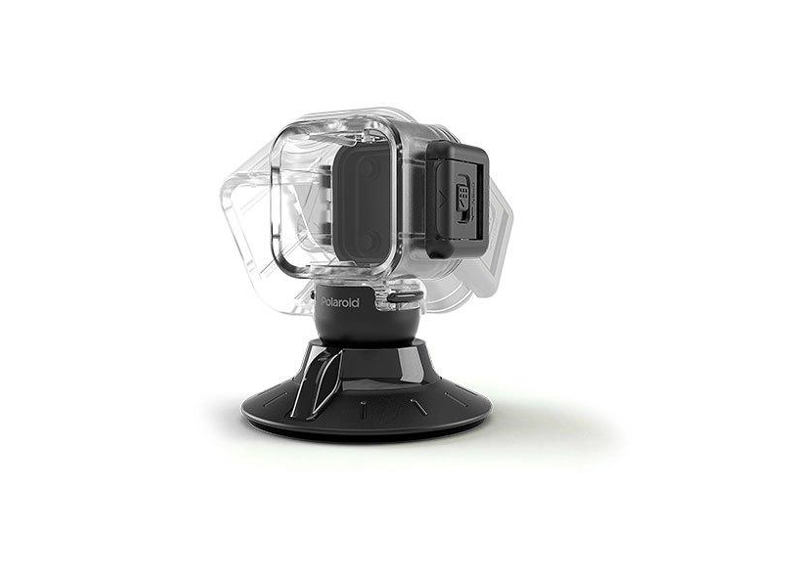 POLAROID Cube WP Case w  Suction Mount vízálló tok tapadókorongos rögzítővel, Cube kamerához
