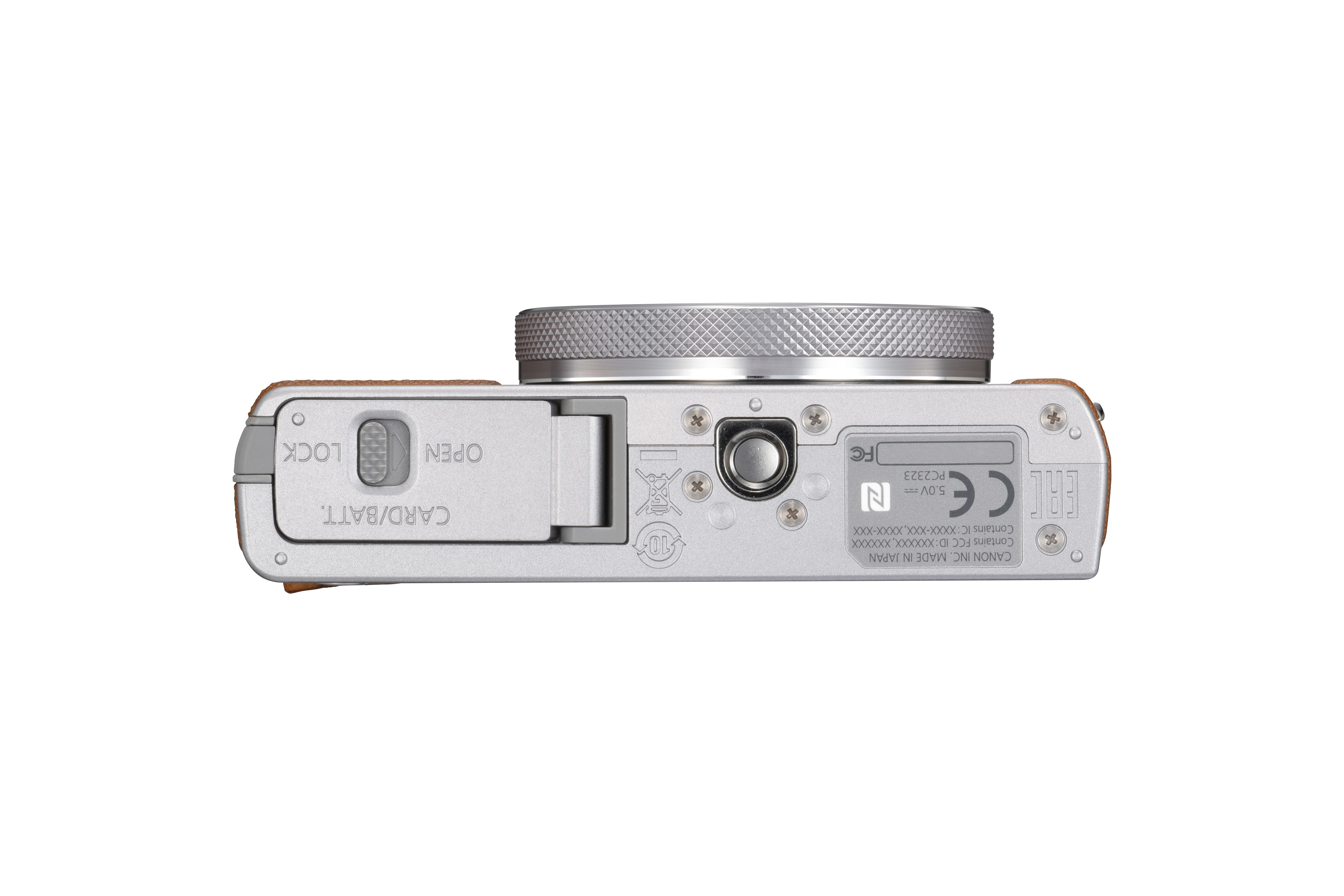 CANON PowerShot G9 X Mark II Digitalkamera Silber/Braun, 3fach opt. Zoom, Touchscreen-LCD (TFT), WLAN