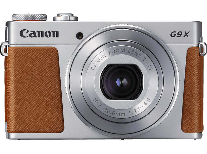 CANON PowerShot G9 X Mark II Digitalkamera Silber/Braun, 3fach opt