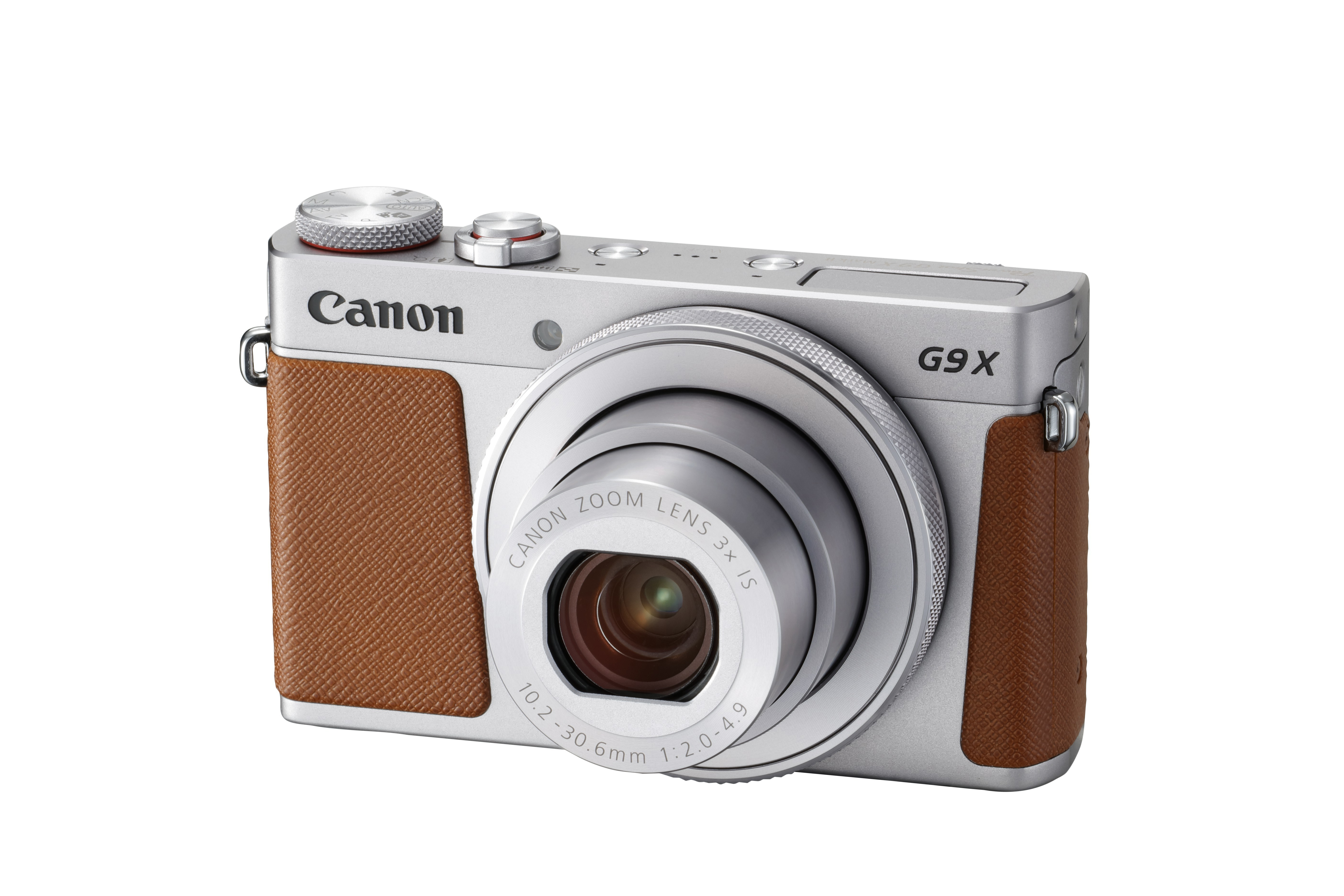 CANON PowerShot G9 X Mark II Digitalkamera Silber/Braun, 3fach opt. Zoom, Touchscreen-LCD (TFT), WLAN