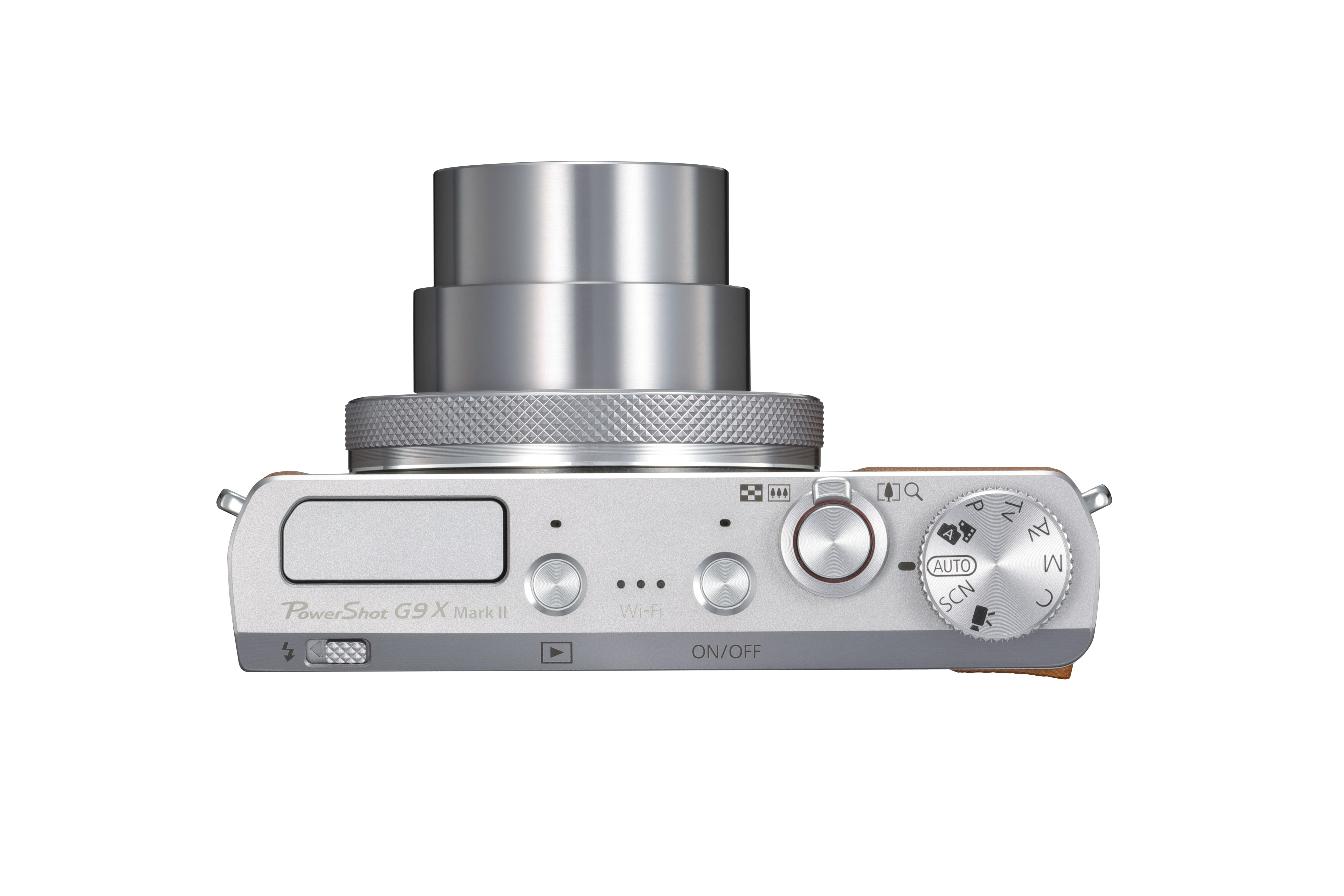 CANON PowerShot G9 X Mark II Digitalkamera Silber/Braun, 3fach opt. Zoom, Touchscreen-LCD (TFT), WLAN
