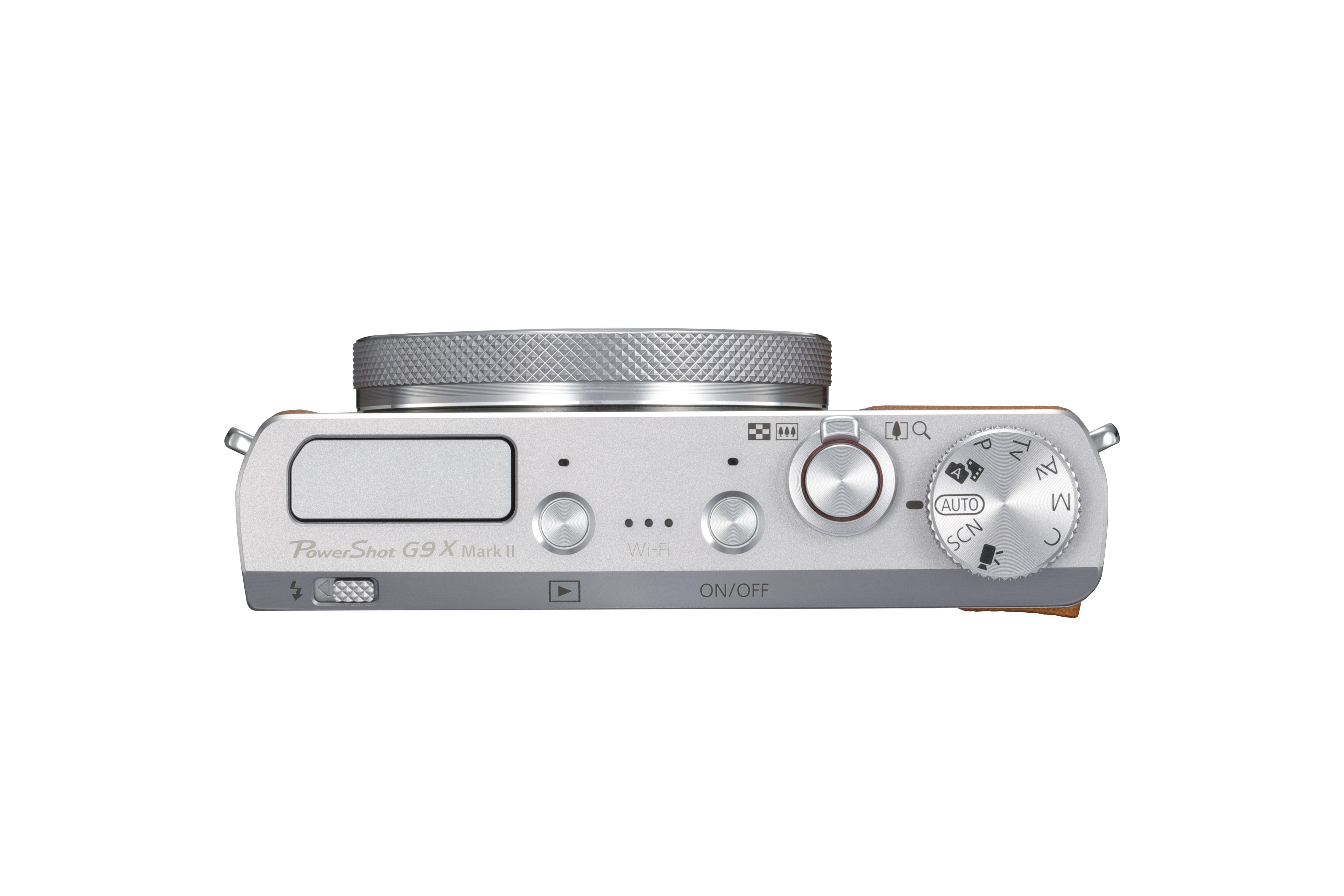 CANON PowerShot G9 X Mark II Digitalkamera Silber/Braun, 3fach opt. Zoom, Touchscreen-LCD (TFT), WLAN