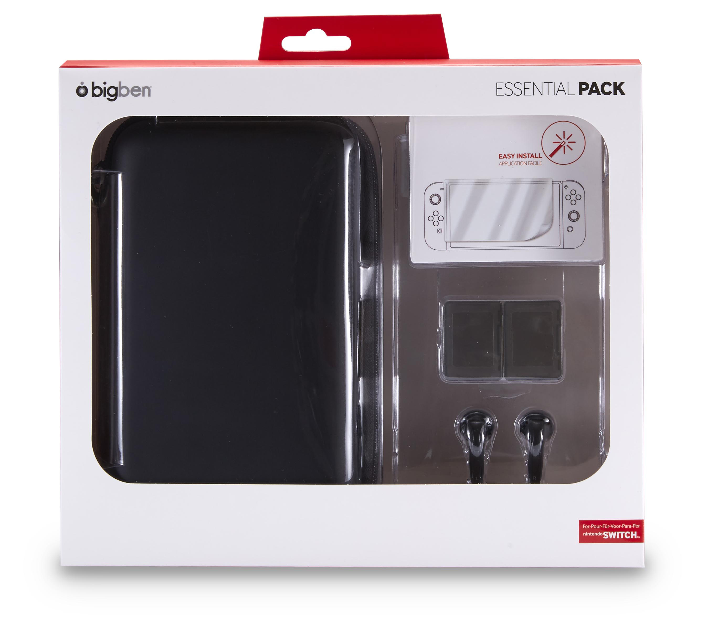BIGBEN SWITCH™ Starter Pack 1 Nintendo Switch Zubehör-Set, Schwarz