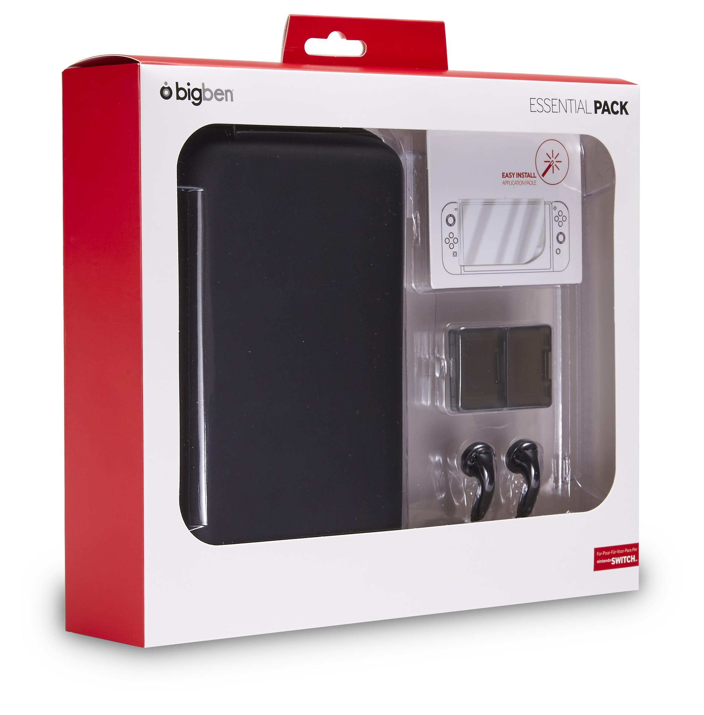 BIGBEN SWITCH™ Starter Pack 1 Nintendo Switch Zubehör-Set, Schwarz