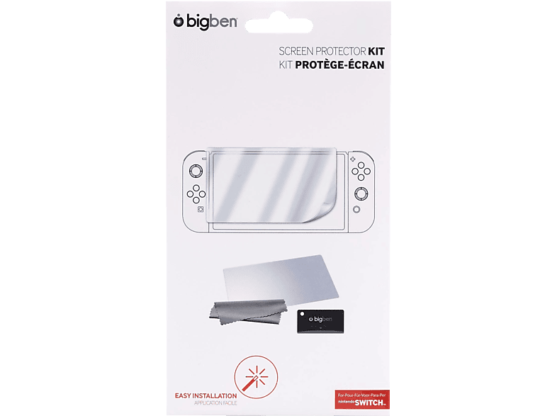 BIGBEN Switch™ Protection Kit Nintendo Switch Schutzfolie, Transparent | Nintendo Switch Zubehör