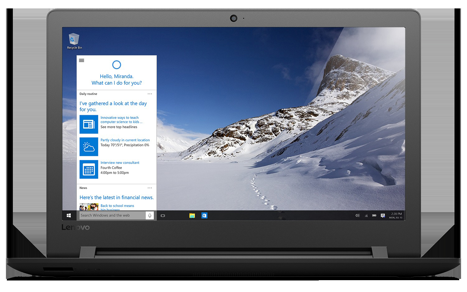 LENOVO IdeaPad 110 - 15,6 Zoll - Intel® Core™ i3 i3-6006U - 4 GB - 1 TB - Intel® HD 520 - Windows 10 (64 Bit)