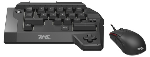 HORI PS4 T.A.C. 4 - Tactical Assault Commander 4, Gaming Maus-Tastatur, Schwarz