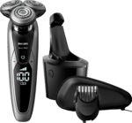 S9711/31 elektrischer Nass- und Trockenrasierer Serie 9000, silber-schwarz