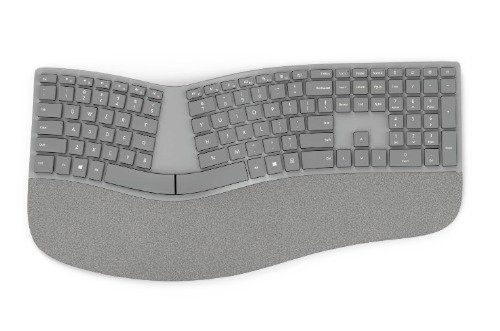 MICROSOFT Surface Ergonomische, Tastatur, kabellos, Grau