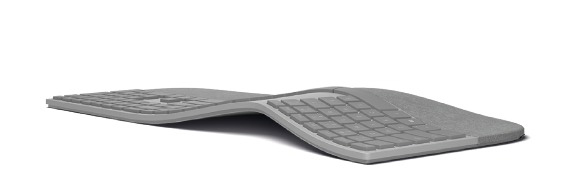 MICROSOFT Surface Ergonomische, Tastatur, kabellos, Grau