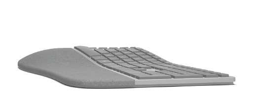 MICROSOFT Surface Ergonomische, Tastatur, kabellos, Grau
