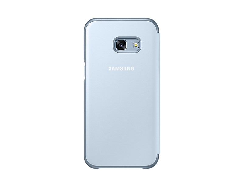 SAMSUNG EF-FA520PLEGWW Mavi A5 2017 Neon Kapaklı Kılıf