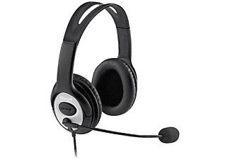 MICROSOFT LifeChat LX-3000 - PC Headset (Kabelgebunden, Binaural, Over-ear, Schwarz)
