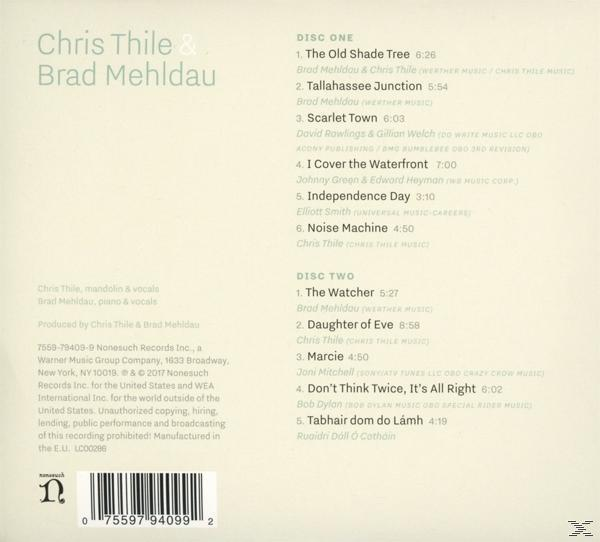 Chris Thile, Brad Mehldau - Chris Thile & Brad Mehldau  - (CD)