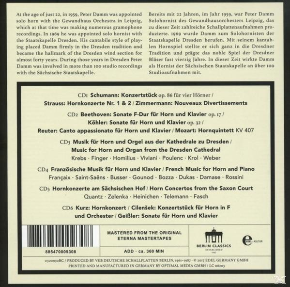 Peter Damm - Established 1947,Music For Horn  - (CD)