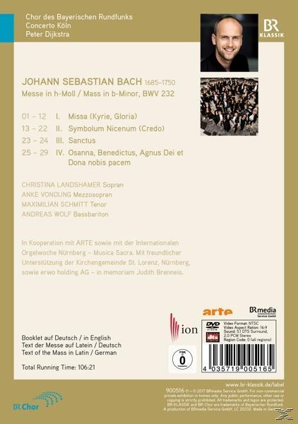 VARIOUS, Concerto h-moll Rundfunks (DVD) - - Des in Köln, Chor Messe Bayerischen