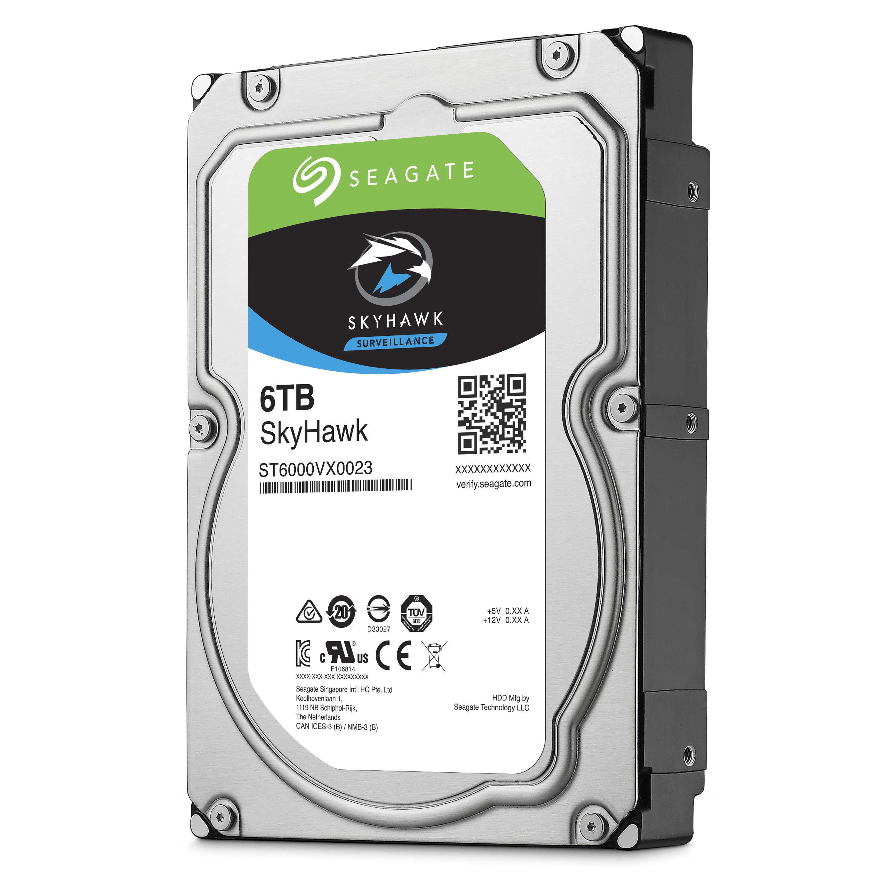 SEAGATE SkyHawk  Festplatte Bulk, 6 TB HDD SATA 6 Gbps, 3,5 Zoll, intern