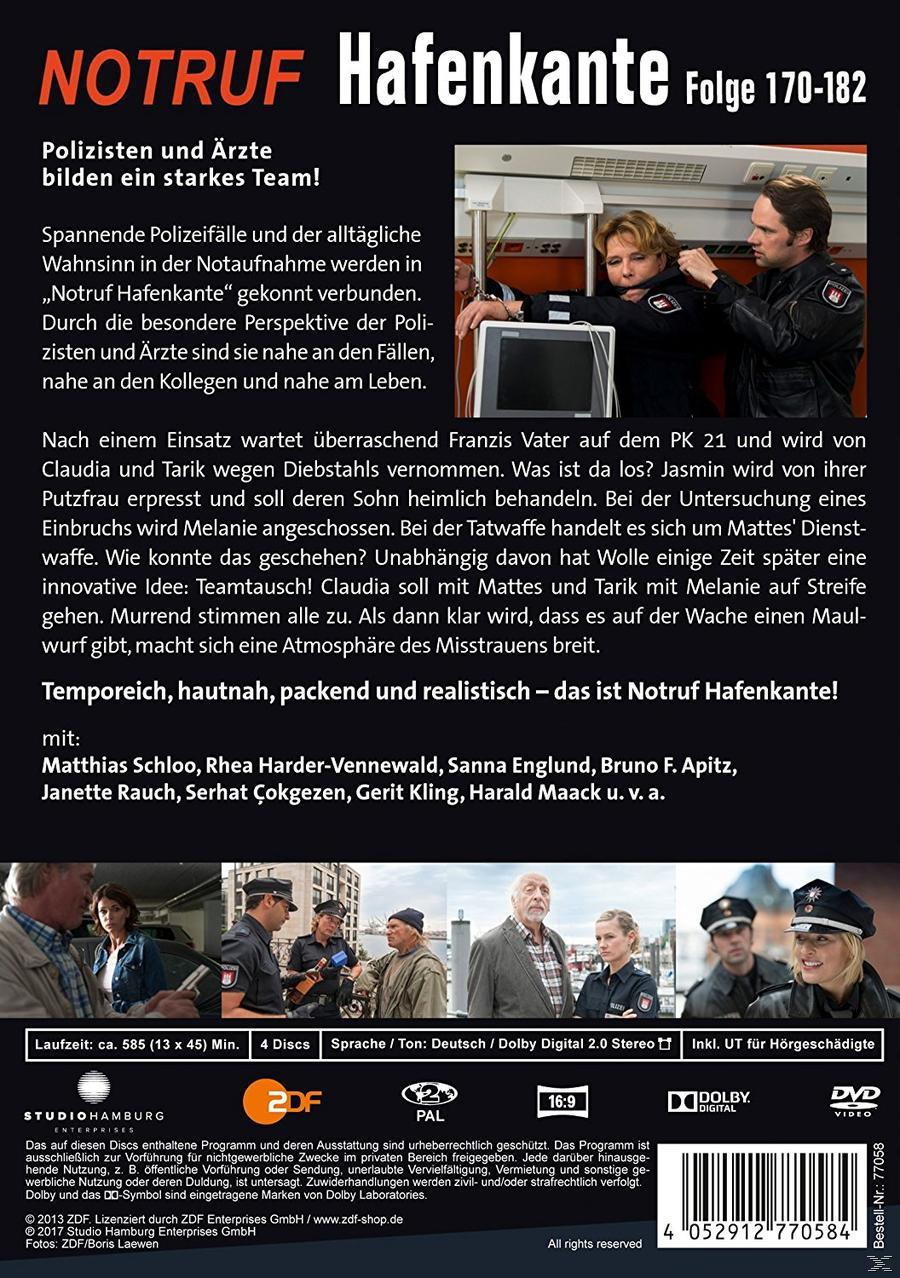 DVD-Cover. Szene aus einer Show. Personen in Polizeiuniformen und Zivilkleidung. Text auf Deutsch.